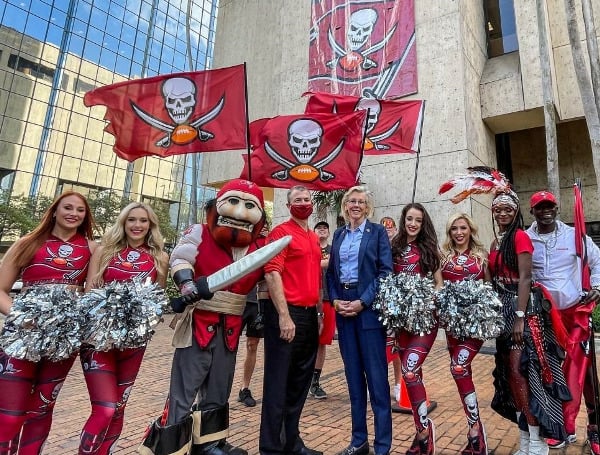 City Of Tampa Will Light It Up Red In Support Of The Tampa Bay Buccaneers