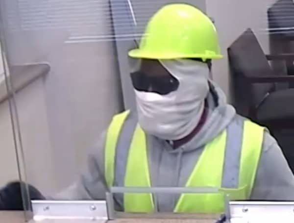 Construction Clad Florida Man Sought By Police For Robbing A Bank