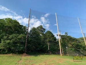 Driving Range Netting sytem extension is completed at The First Tee of Atlanta, by Gorilla Netting.