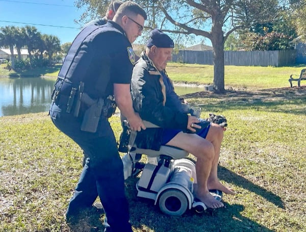 Florida Man Saved By His Dog, Good Samaritans After Wheelchair Slides Into A Lake