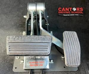 Instructor Dual Brake and Gas Pedals in Cantor's Driving School FL Driver Training Car