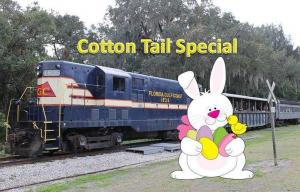 Cotton Tail Special Arrives at Florida Railroad Museum