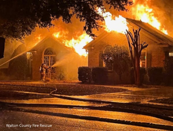 Lightning Strike Lights Up Florida Home, Kills Family Dog In Massive Fire