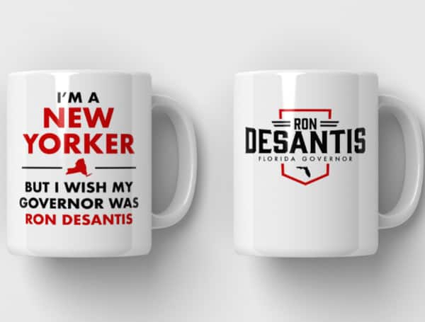 Florida Gov. DeSantis’ Campaign Offers Blue State Conservatives A Cup For Java, Announces New York Ad Campaign