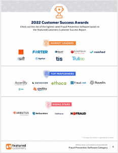 The Top Fraud Prevention Software Vendors According to the FeaturedCustomers Spring 2022 Customer Success Report