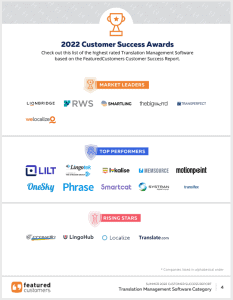 The Top Translation Management Software Vendors According to the FeaturedCustomers Summer 2022 Customer Success Report