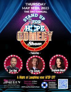 3rd Annual Stand Up for Hope Comedy Show to Benefit American Foundation for Suicide Prevention in Southeast Florida