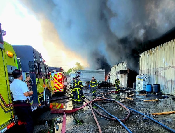 Hillsborough County Fire Rescue Battle 3-Alarm Warehouse Fire In Riverview