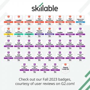 Latest Skillable G2 badges highlight its strengths in Virtual Labs, Usability and User Adoption