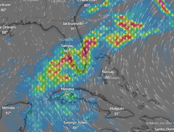 Tampa Bay Area To Experience Thunderstorms And Warm Temperatures On Tuesday