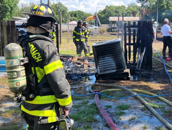 Fire Rips Through Mobile Home In Plant City