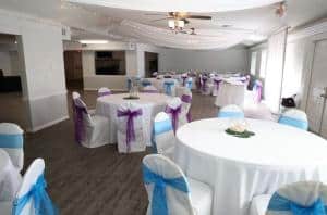 Affordable Florida Beach Wedding and Reception Packages with customized décor and a Florida beach wedding Moongate arch