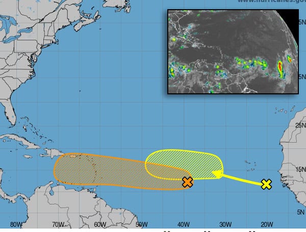 NHC Atlantic Hurricane Season Update: Two Potential Systems Monitored