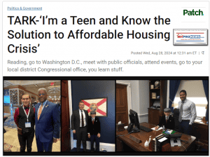 Introducing TARK who said: “I’m a Teen and Know the Solution to Affordable Housing Crisis”