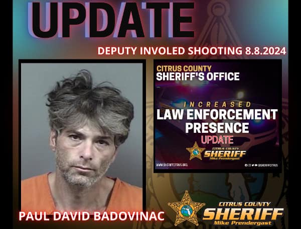 Citrus County Deputy Forced to Shoot Suspect During Violent Struggle: Update