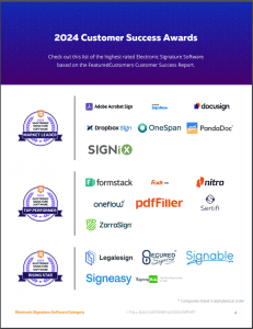 The Top Electronic Signature Software Vendors According to the FeaturedCustomers Fall 2024 Customer Success Report