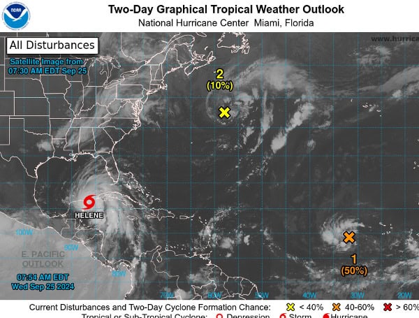 Tropical Storm Helene Strengthens, Eyes Florida Gulf Coast; New Atlantic Systems Monitored