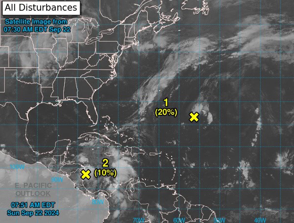 Tropical Update: Atlantic Basin Watching Several Areas For Development