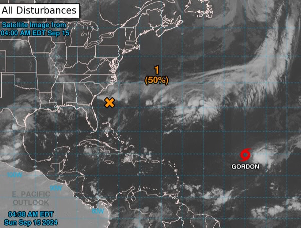 Tropical Storm Gordon Active; New System Threatens US Southeast Coast