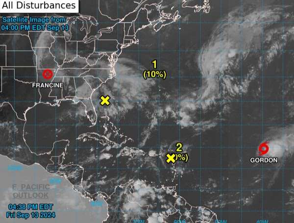 Tropical Weather Update: Tropical Storm Gordon Forms In Atlantic, Other Systems Monitored