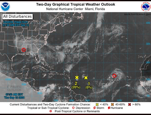 Tropical Weather Outlook: Minimal Development Expected In The Atlantic