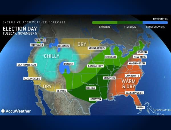 AccuWeather: Election Day Weather Could Impact Voter Turnout