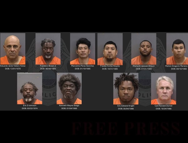 Tampa Police Crack Down On Prostitution With 10 Arrests In Undercover Operation