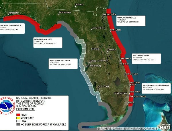 Tropical Storm Rafael Weakens, Rip Currents Threaten Florida Coast