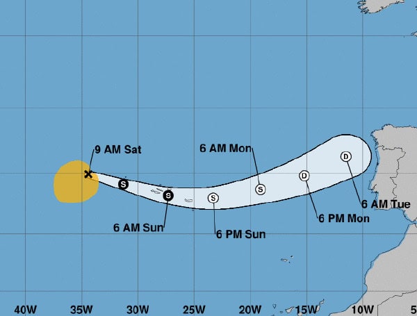 Subtropical Storm Patty Forms In The North Atlantic: NHC