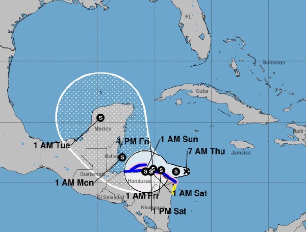 Tropical Depression Nineteen Strengthens, Poses Flooding Threat To Central America