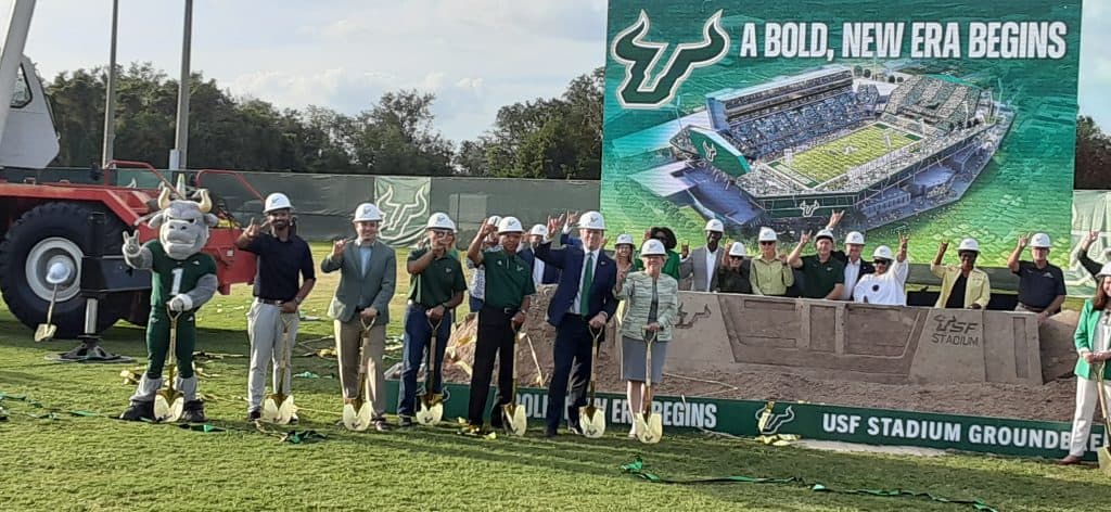 Groundbreaking Brings Vision Of USF On-Campus Stadium Closer To Reality (Tom Layberger)